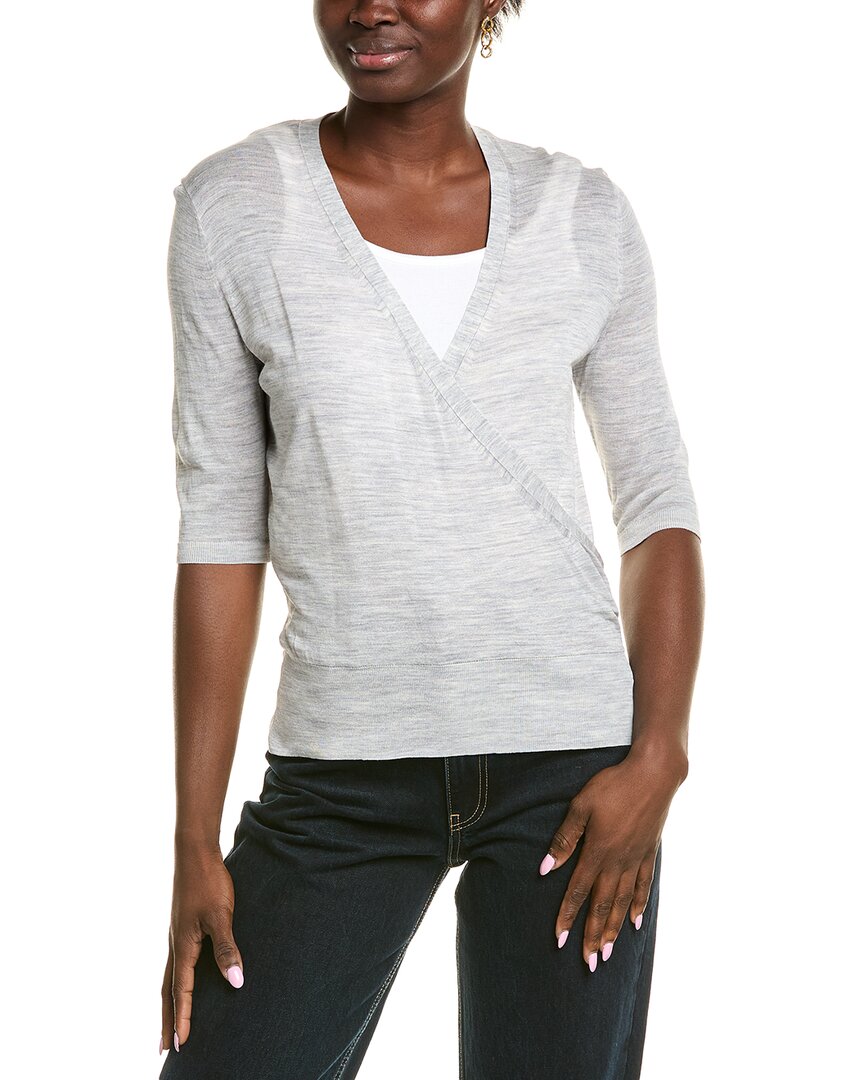 Lafayette 148 New York Wrap Silk Pullover