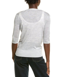 Lafayette 148 New York Wrap Silk Pullover