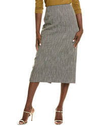 Lafayette 148 New York Linen & Wool-Blend Maxi Pencil Skirt