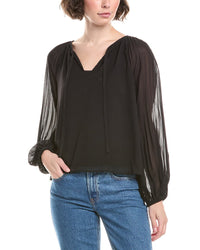 Bella Dahl Bella Dahl Pleated Raglan Blouse