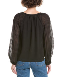 Bella Dahl Bella Dahl Pleated Raglan Blouse