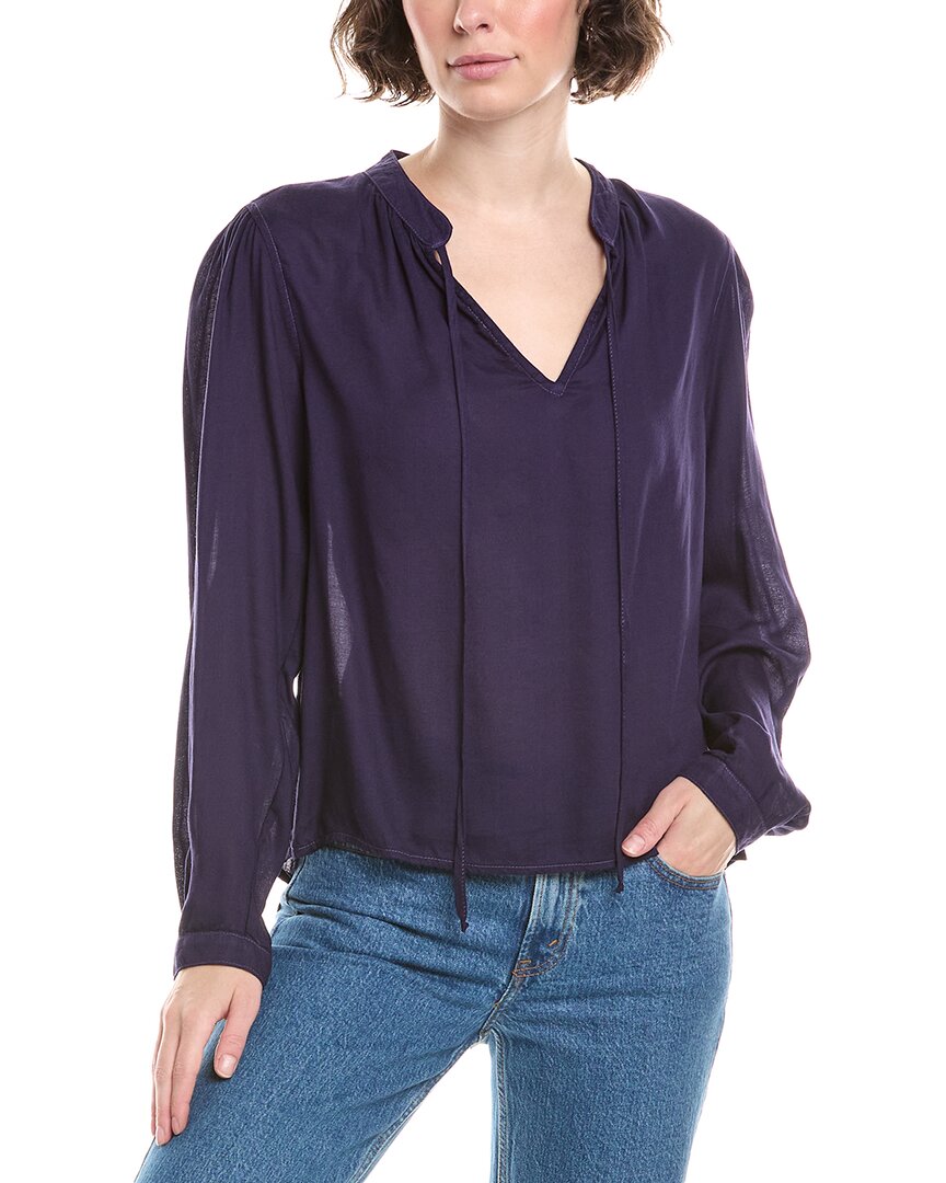 Bella Dahl Bella Dahl Flowy Tie Neck Blouse