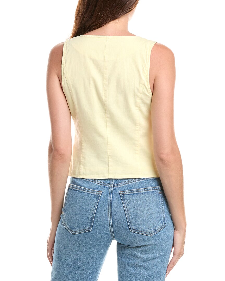 Michael Stars Michael Stars Honey Linen-Blend Button Vest