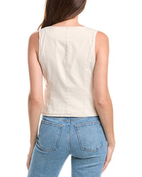 Michael Stars Honey Linen-Blend Button Vest