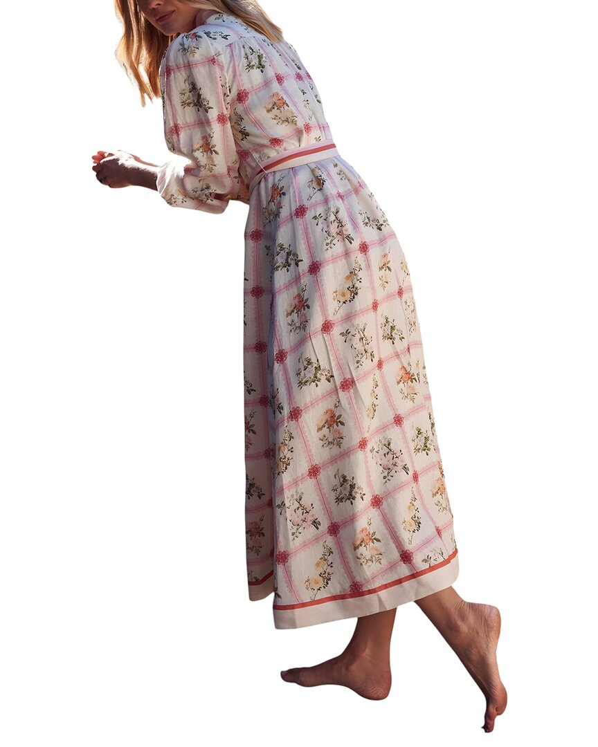 Amina Glam Linen-Blend Maxi Dress