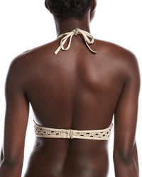 Carmen Marc Valvo Crochet Bra Bikini Top