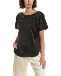 Anne Klein Bateau Neck Blouse