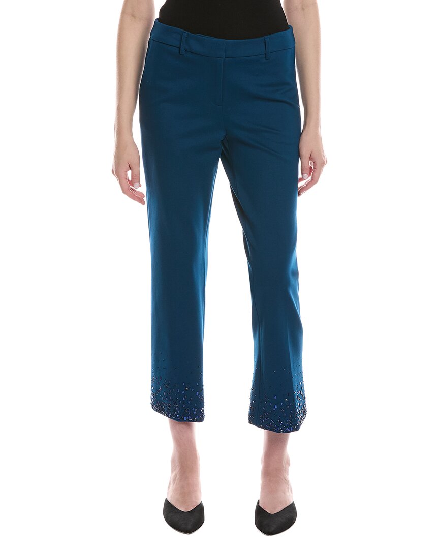 Anne Klein Embellished Hem Flare Pant