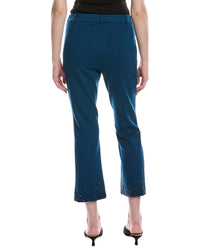 Anne Klein Embellished Hem Flare Pant