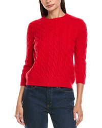 N.Peal Emilia Cashmere Cable Sweater