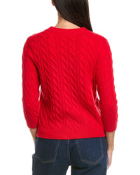 N.Peal Emilia Cashmere Cable Sweater