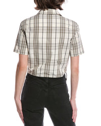Burberry Check Cropped Shirt