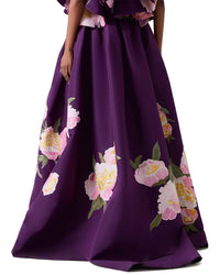 Carolina Herrera Embellished Silk Ball Skirt