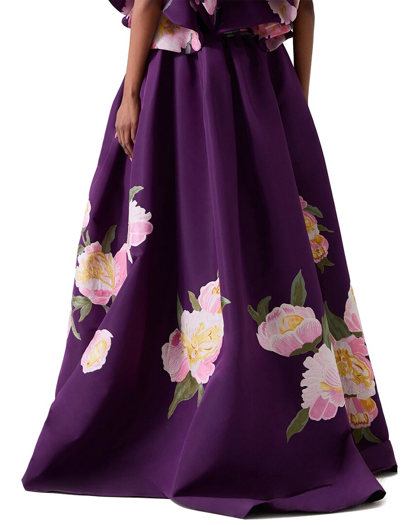 Carolina Herrera Embellished Silk Ball Skirt