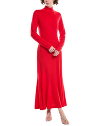Carolina Herrera Carolina Herrera Turtleneck Wool Midi Dress