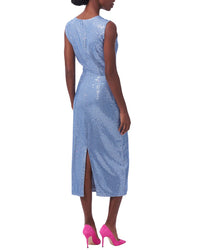 Carolina Herrera Embellished Crewneck Midi Dress