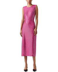 Carolina Herrera Embellished Crewneck Midi Dress