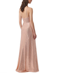 Carolina Herrera Embellished Halter Neck Gown
