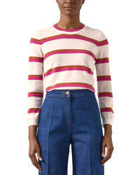 Lk Bennett Ashley Knitted Wool-Blend Top