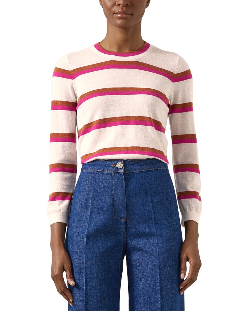 Lk Bennett Ashley Knitted Wool-Blend Top