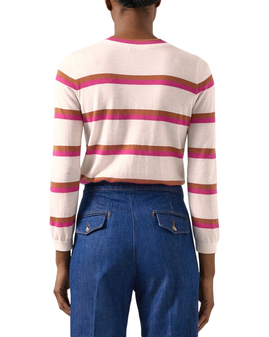 Lk Bennett Ashley Knitted Wool-Blend Top