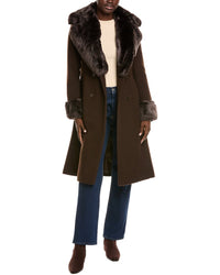Via Spiga Wool-Blend Coat