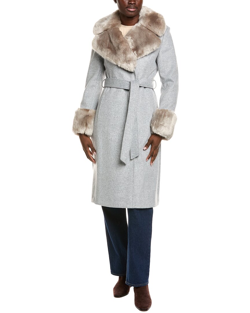 Via Spiga Via Spiga Belted Wool-Blend Coat