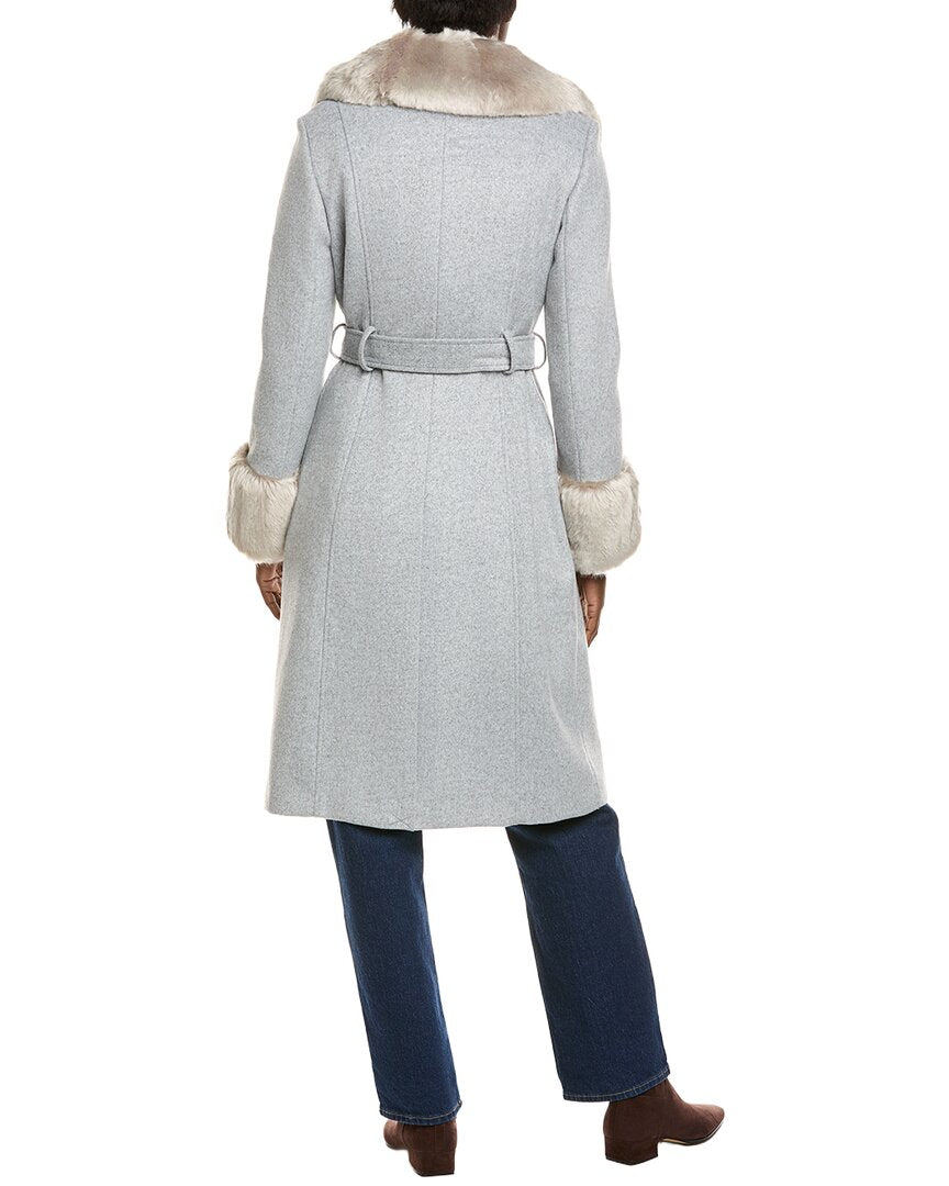 Via Spiga Via Spiga Belted Wool-Blend Coat