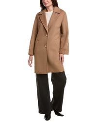 Tahari Tahari Double Face Wool-Blend Coat