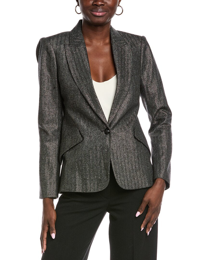 L'AGENCE L'agence Chamberlain Wool-Blend Blazer