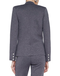 L'agence Kenzie Metallic Knit Blazer