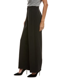 Kenneth Cole Luxe Twill Side Pleat Wide Leg Pant