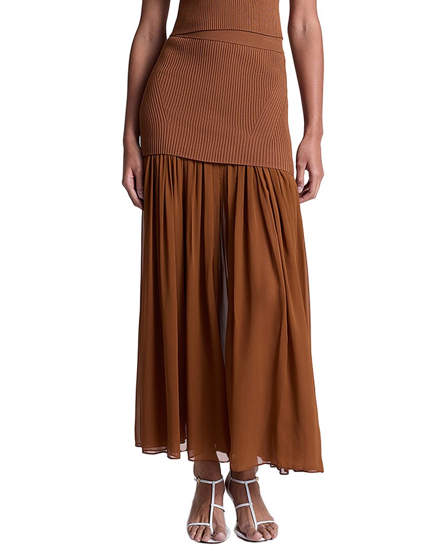 A.L.C. Hayden Silk-Trim Skirt