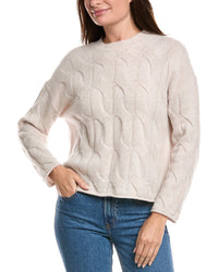 The Cashmere Project Exploded Cable Cashmere Sweater