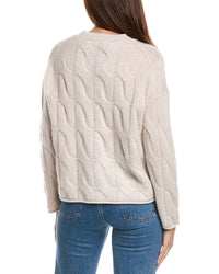 The Cashmere Project Exploded Cable Cashmere Sweater