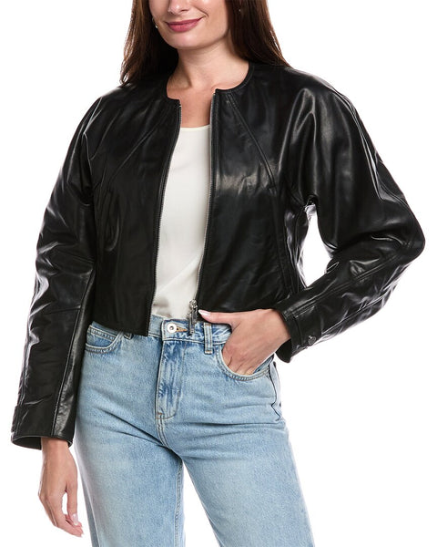 Helmut Lang Articulated Leather Biker Jacket – Bluefly