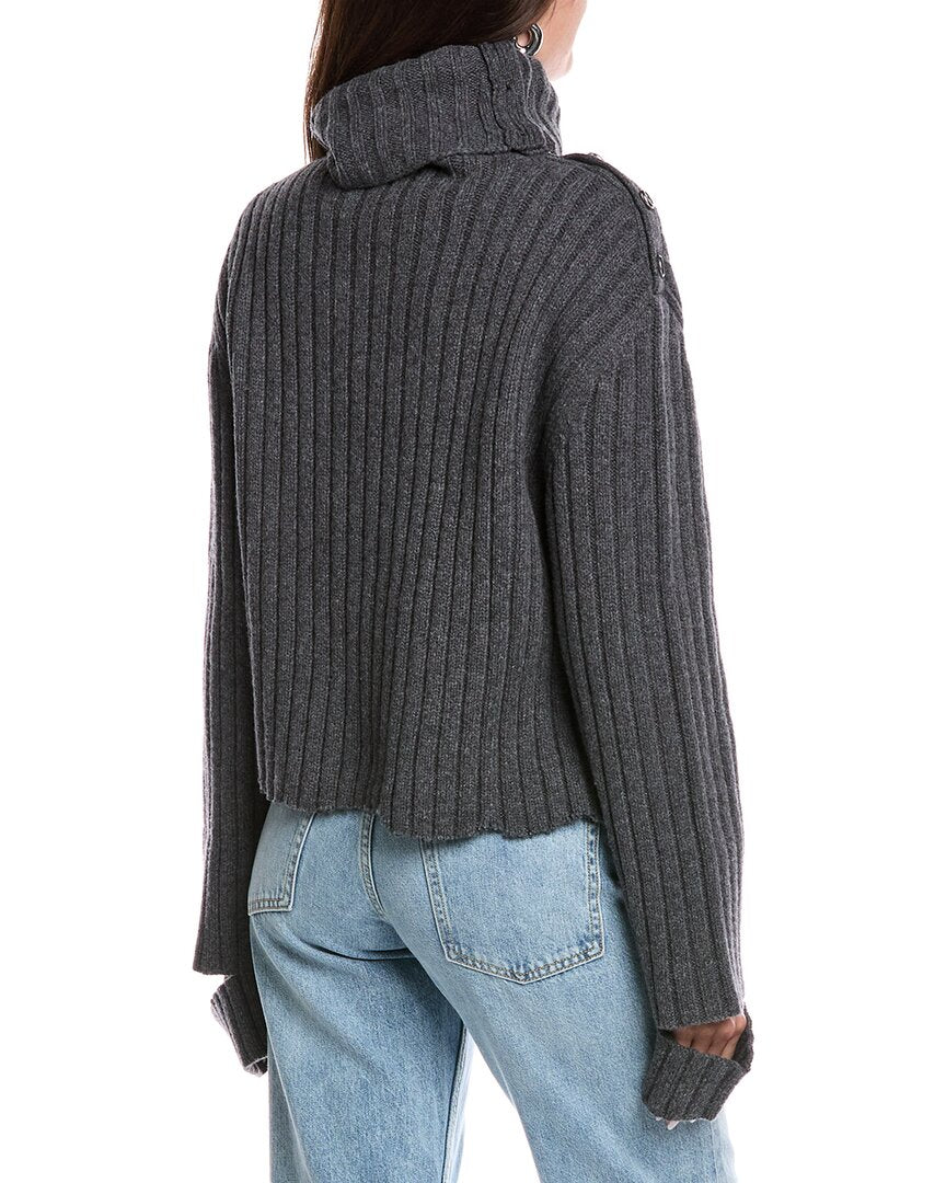 Helmut Lang Turtleneck Wool-Blend Sweater