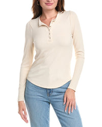 Robertson + Rodeo Robertson + Rodeo Heart Button Henley Top