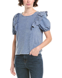 Design History Eyelet Sleeve T-Shirt