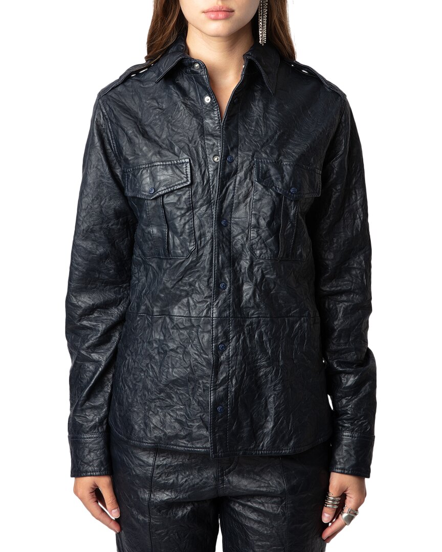 Zadig & Voltaire Taska Leather Shirt