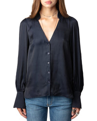 Zadig & Voltaire Tinous Satin Shirt