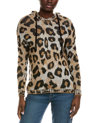 Industry Animal Print Wool & Mohair-Blend Hoodie