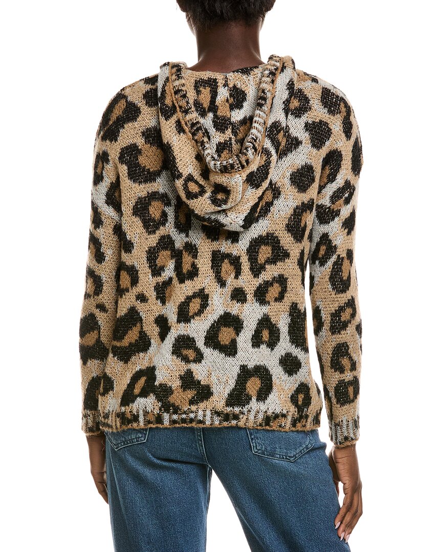 Industry Animal Print Wool & Mohair-Blend Hoodie