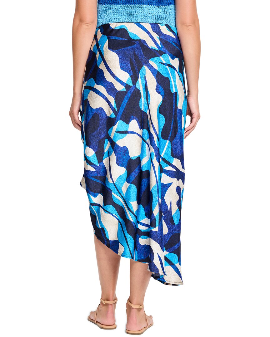 Nic+Zoe Aqua Surf Side Ruche Skirt