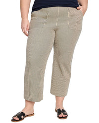 Nic+Zoe Plus All Day Stripe Wide Leg Jean
