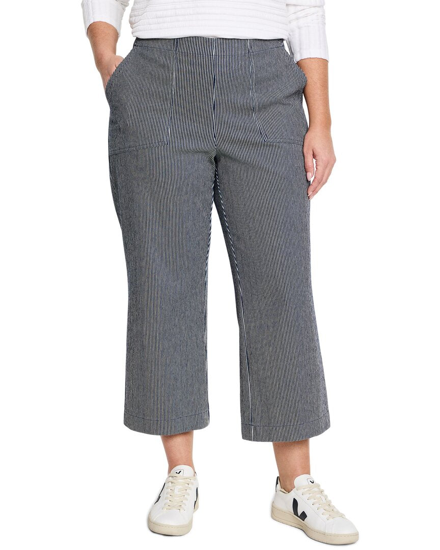 Nic+Zoe Plus All Day Stripe Wide Leg Jean
