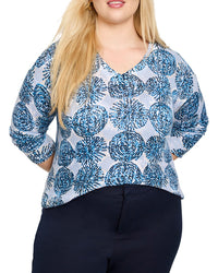 Nic+Zoe Plus Sand Dollar Supersoft Sweater