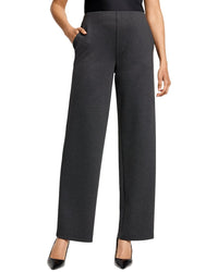 Nic+Zoe Drapey Ponte Wide Leg Ankle Pant