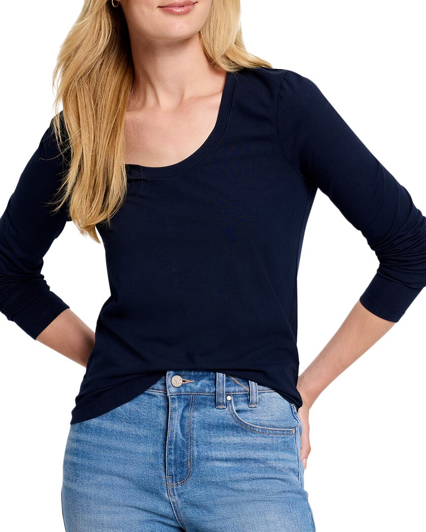 Nic+Zoe Long Sleeve Scoop Neck T-Shirt