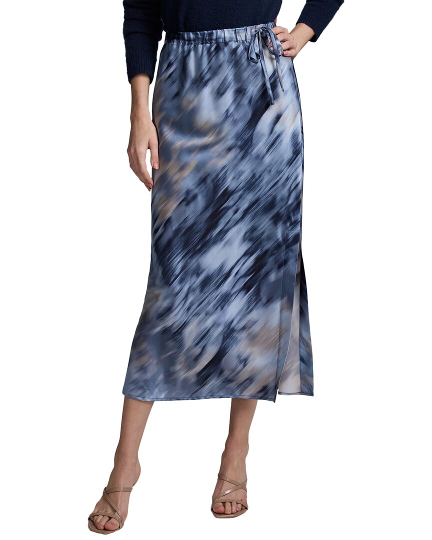 Nic+Zoe Romance Silk-Blend Slip Skirt